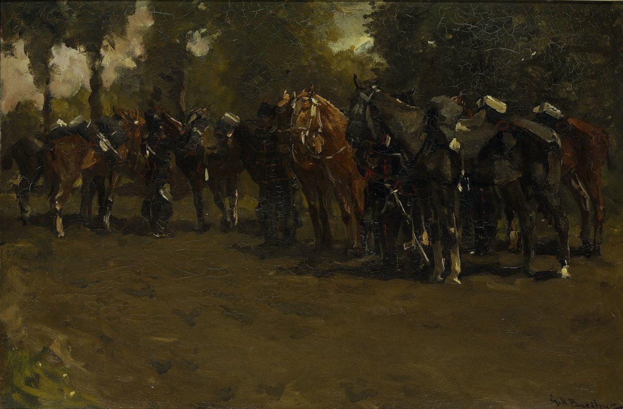 Kavallerie in Ruhe von George Hendrik Breitner