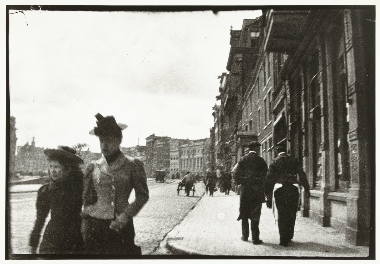 Straßenansicht vom Rokin in Amsterdam von George Hendrik Breitner
