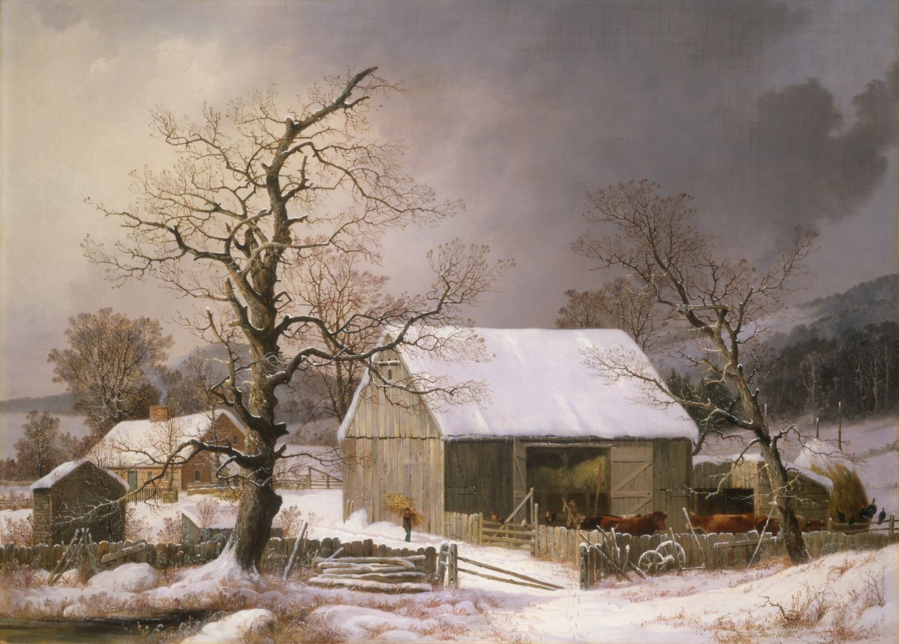 Winter auf dem Land von George Henry Durrie