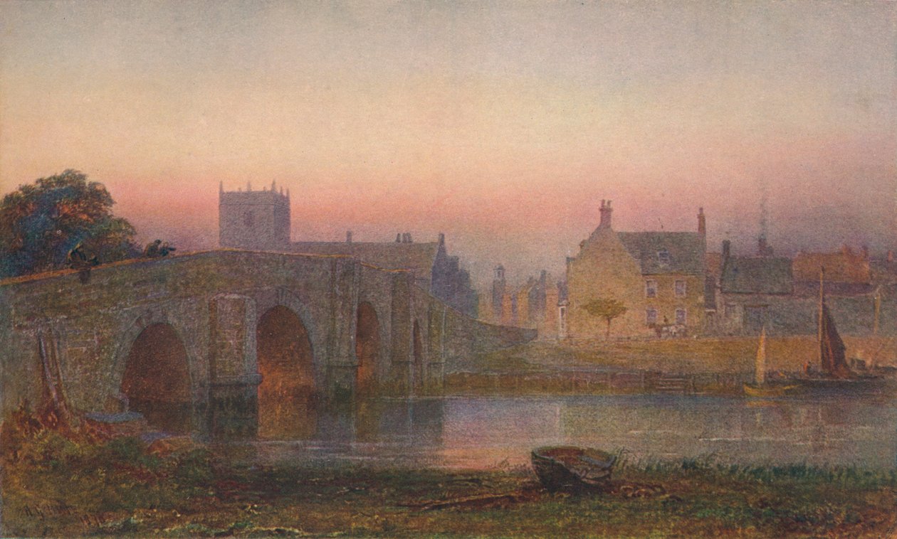 Wareham-Brücke, ca. 1863, 1906 von George Henry Hine