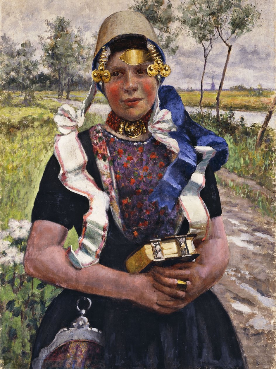 Niederländische Pracht, ein Mädchen aus Marken von George Hitchcock