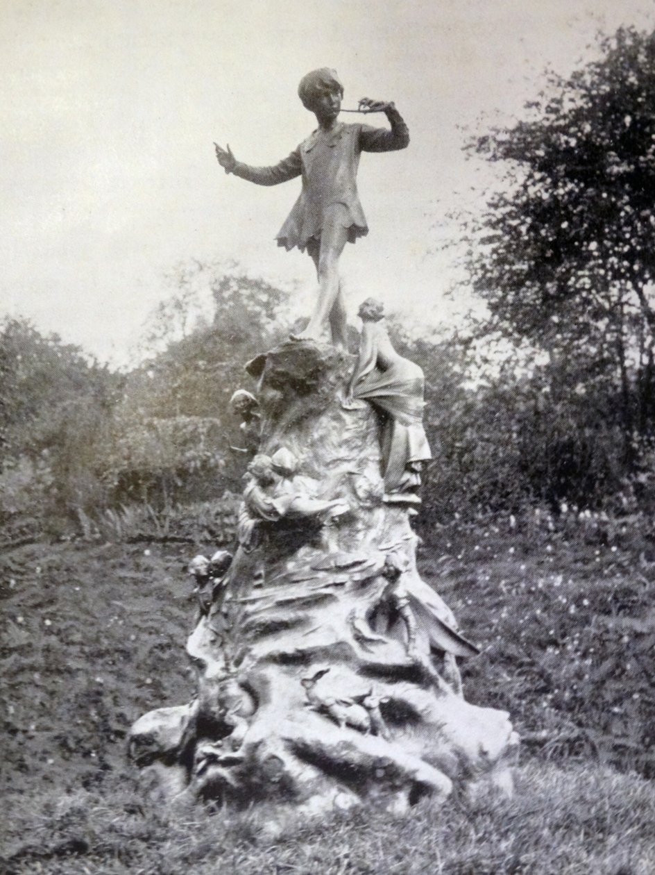 Fotodruck der Peter-Pan-Statue in den Kensington Gardens von George James Frampton