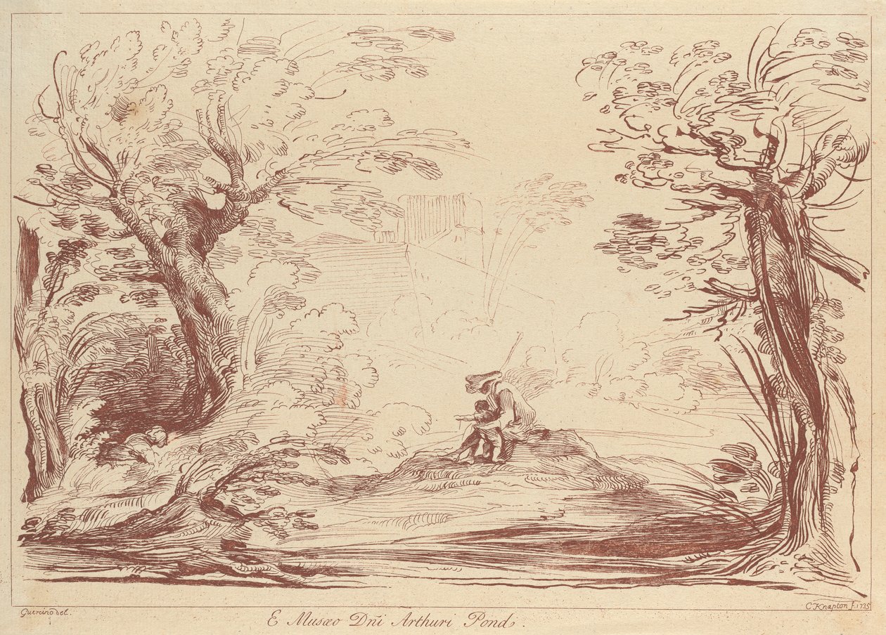 Ohne Titel: Landschaft mit Figuren von George Knapton