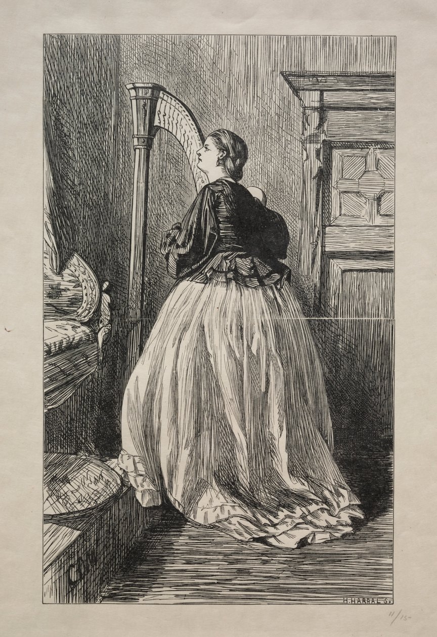 O Sing Again that Simple Song, 1862 von George Louis Palmella Busson Du Maurier
