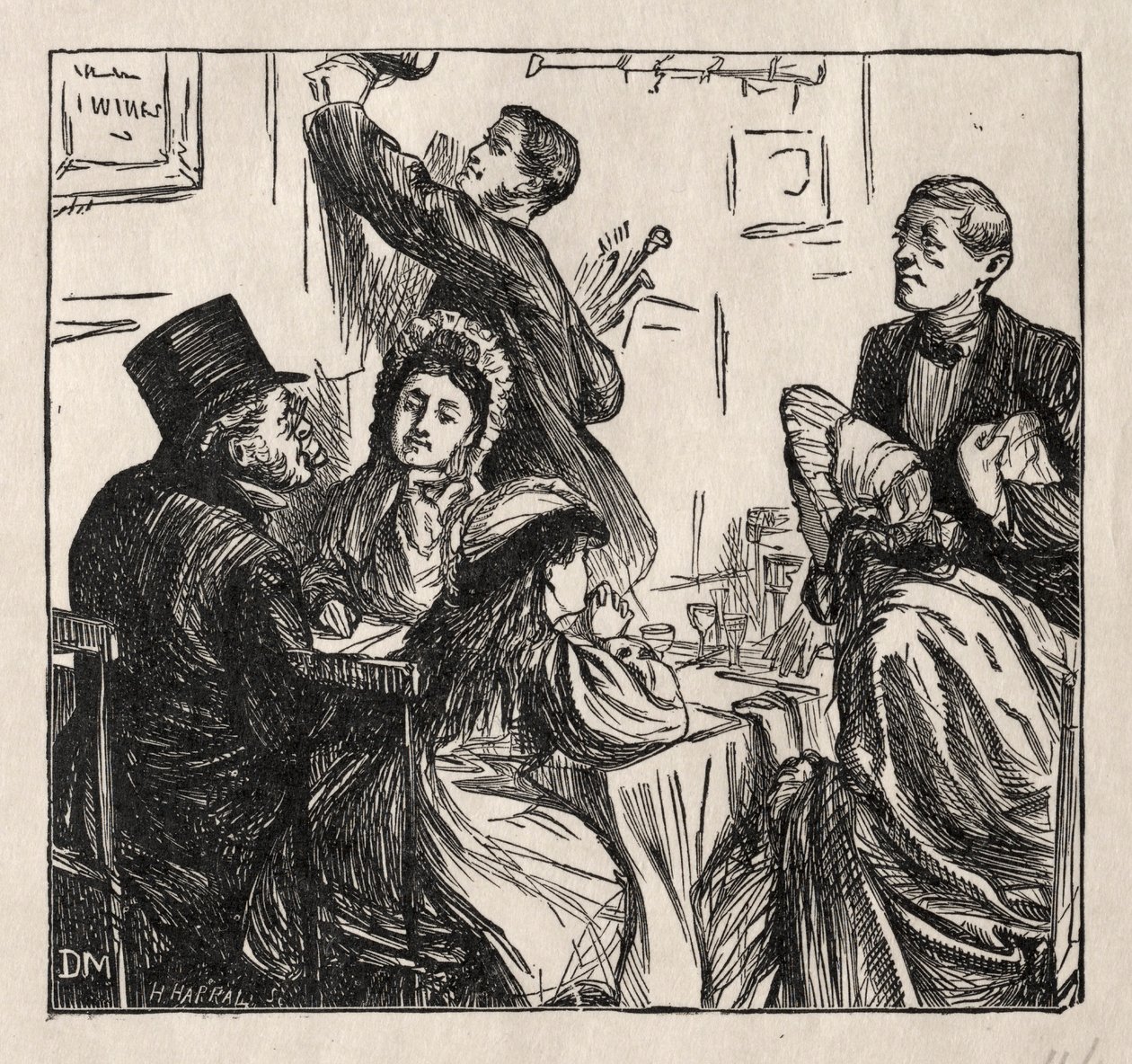 Erfrischung - Auf der Großen Ausstellung, 1862 von George Louis Palmella Busson Du Maurier