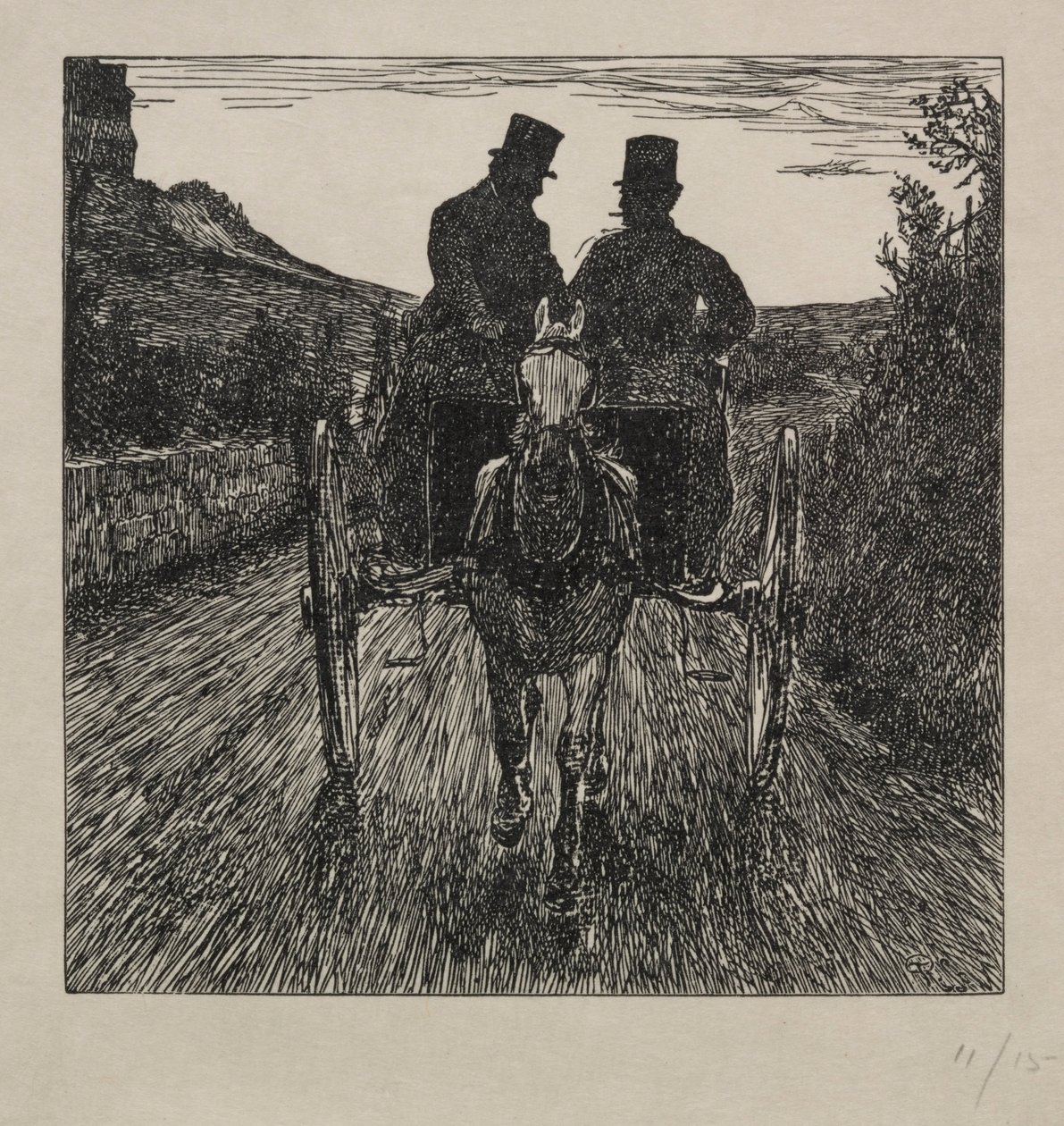 Warum die Pifflers ihr Rückspiel verloren, 1865 von George Louis Palmella Busson Du Maurier