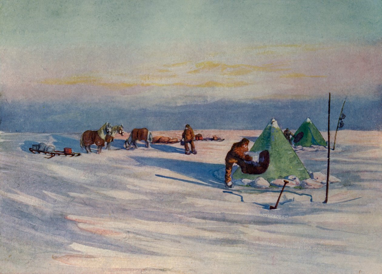Ein ruhiger Abend an der Barriere, um 1908, 1909 von George Marston