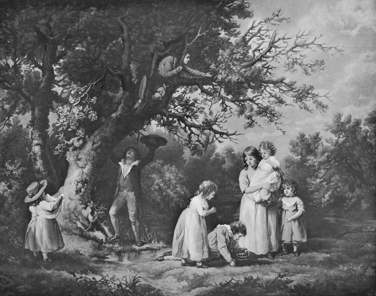 Kinder beim Vogelnestbau, 1789, 1912 von George Morland