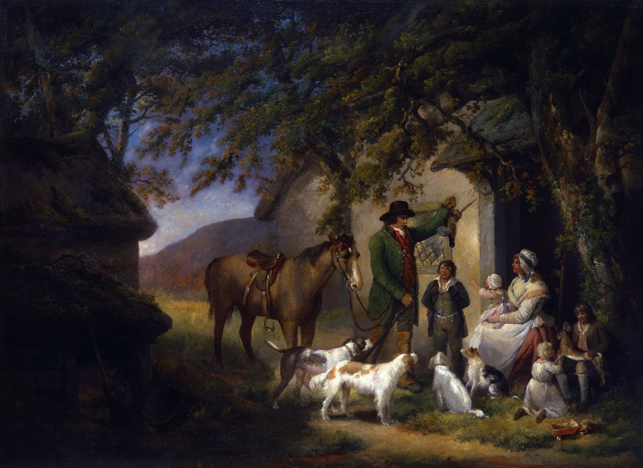 Die Rückkehr des Jägers von George Morland