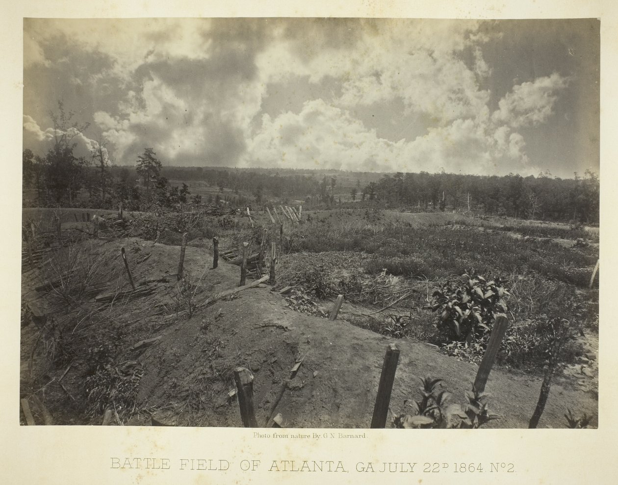 Schlachtfeld von Atlanta, GA, Nr. 2 von George N. Barnard