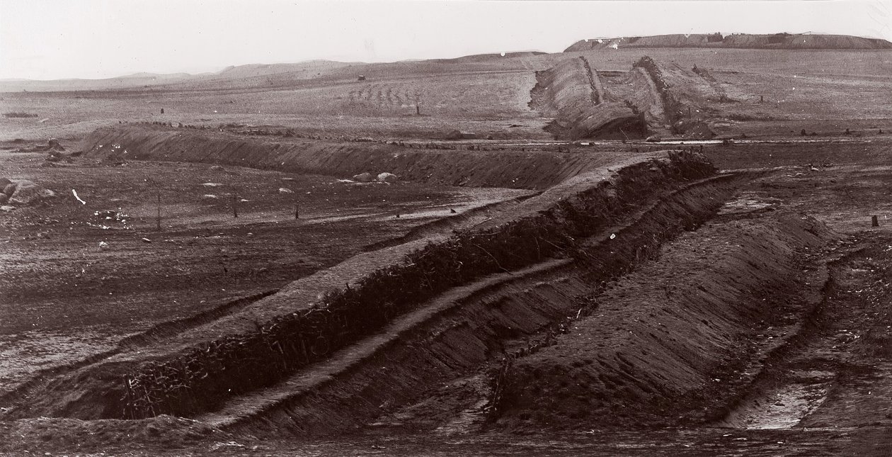 Konföderierte Erdwerke, Centreville, Virginia von George N. Barnard