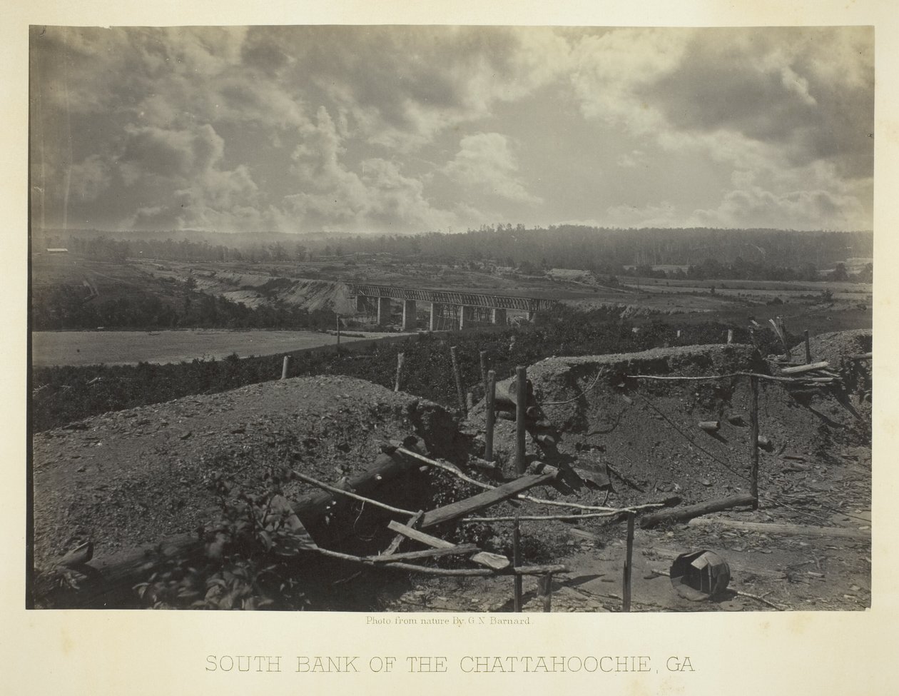 Südufer des Chattahoochie, Ga. von George N. Barnard