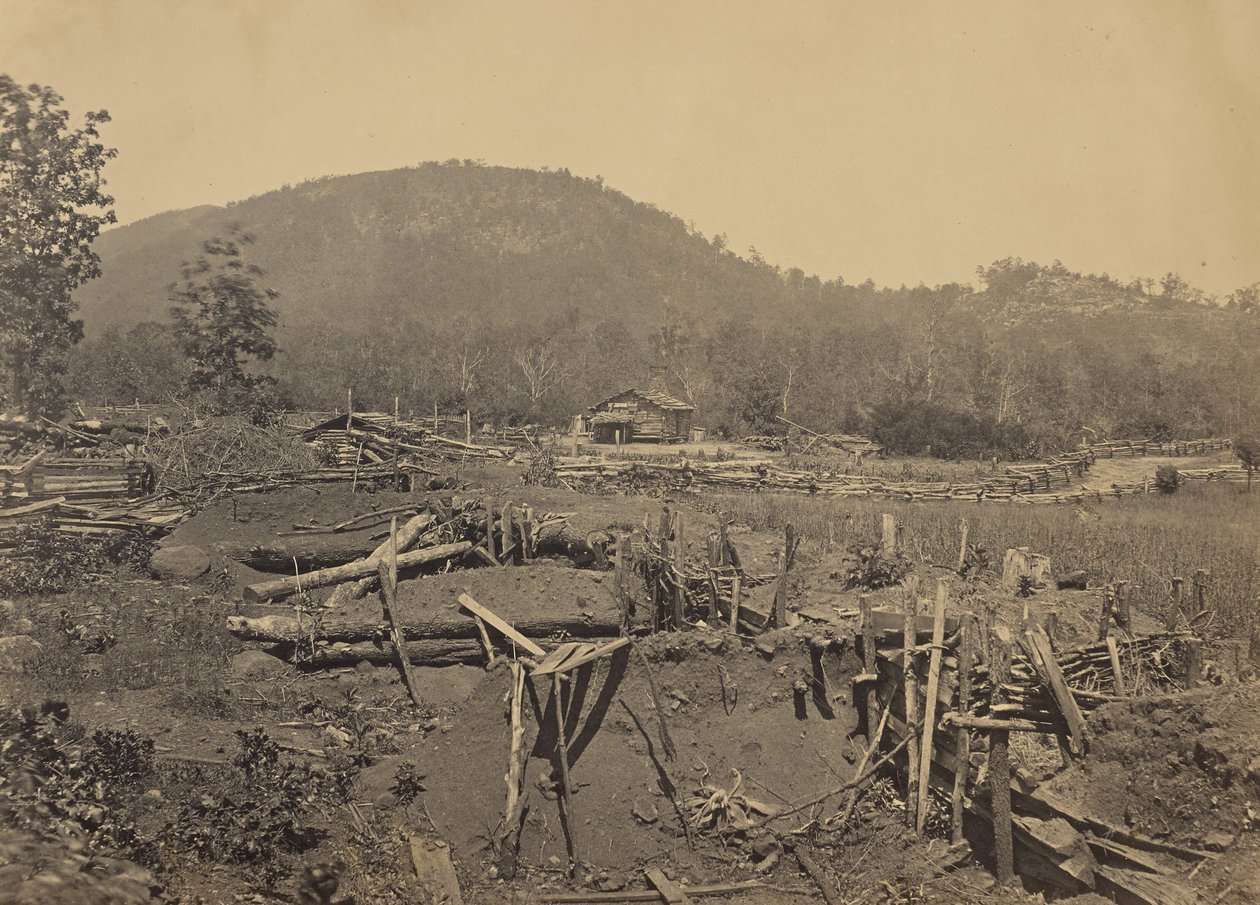 Die Front des Kenesaw Mountain, Georgia von George N. Barnard
