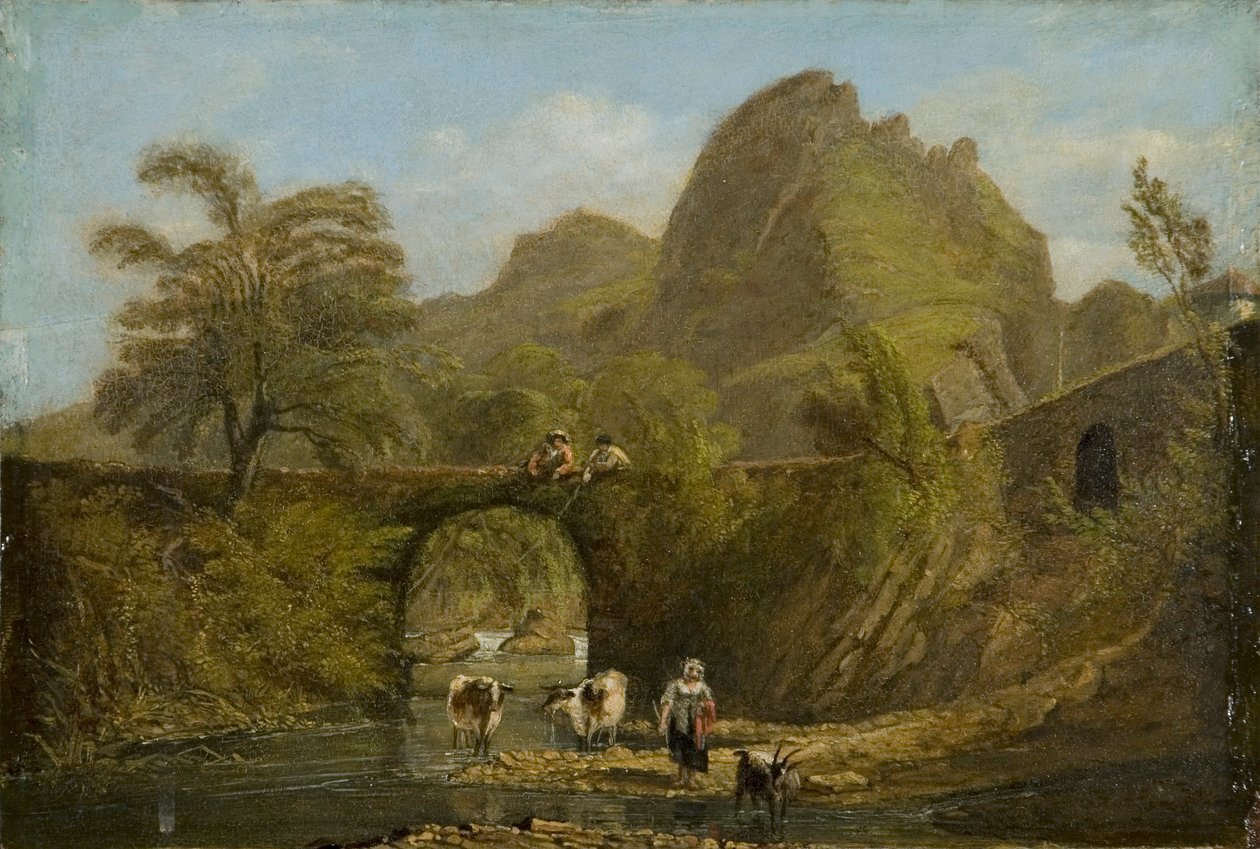 Dynas Rock und Brücke von George Orleans De La Motte