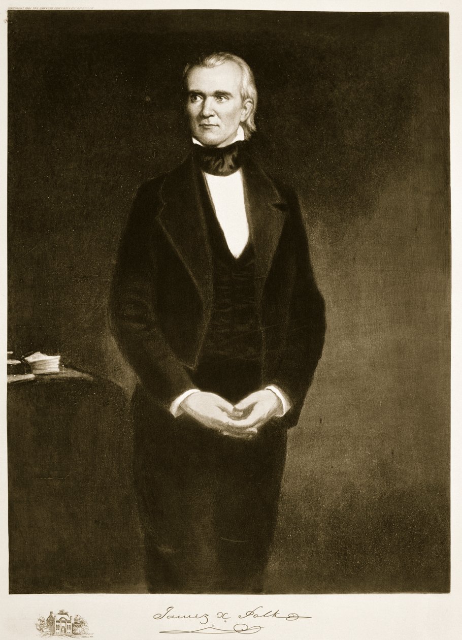 James K. Polk (1795-1849), 11. Präsident der Vereinigten Staaten von Amerika von George Peter Alexander Healy
