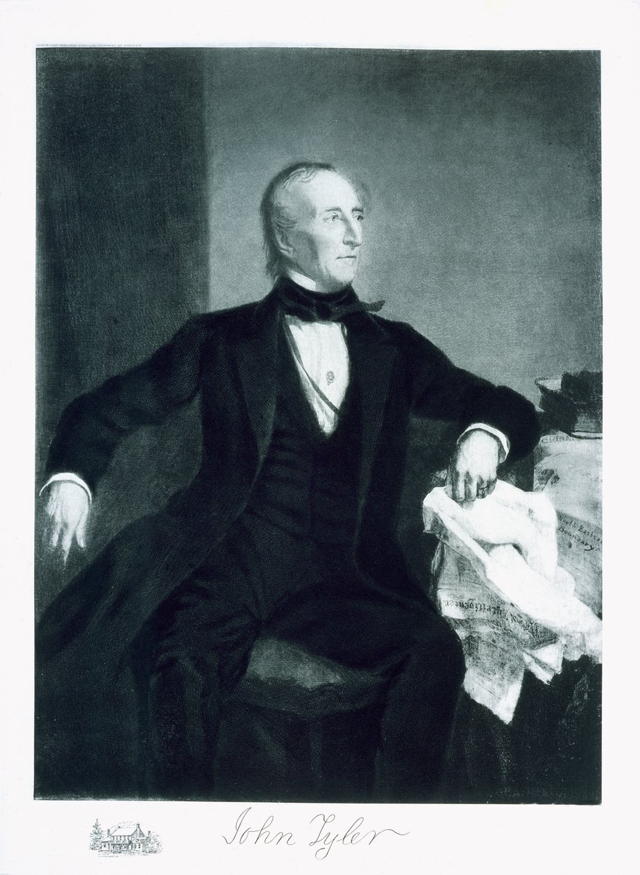 John Tyler, 10. Präsident der Vereinigten Staaten von Amerika, veröffentlicht 1901 von George Peter Alexander Healy