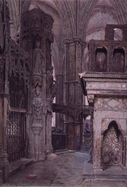 Edward der Bekenner Kapelle, Westminster Abbey von George Price Boyce