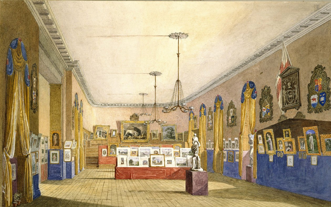 Eine Ausstellung im Alten Rathaus, Oxford, 1854 von George Pyne
