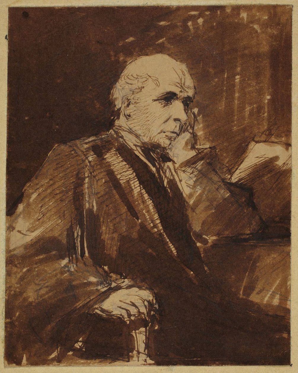 Der sitzende Mann von George Richmond