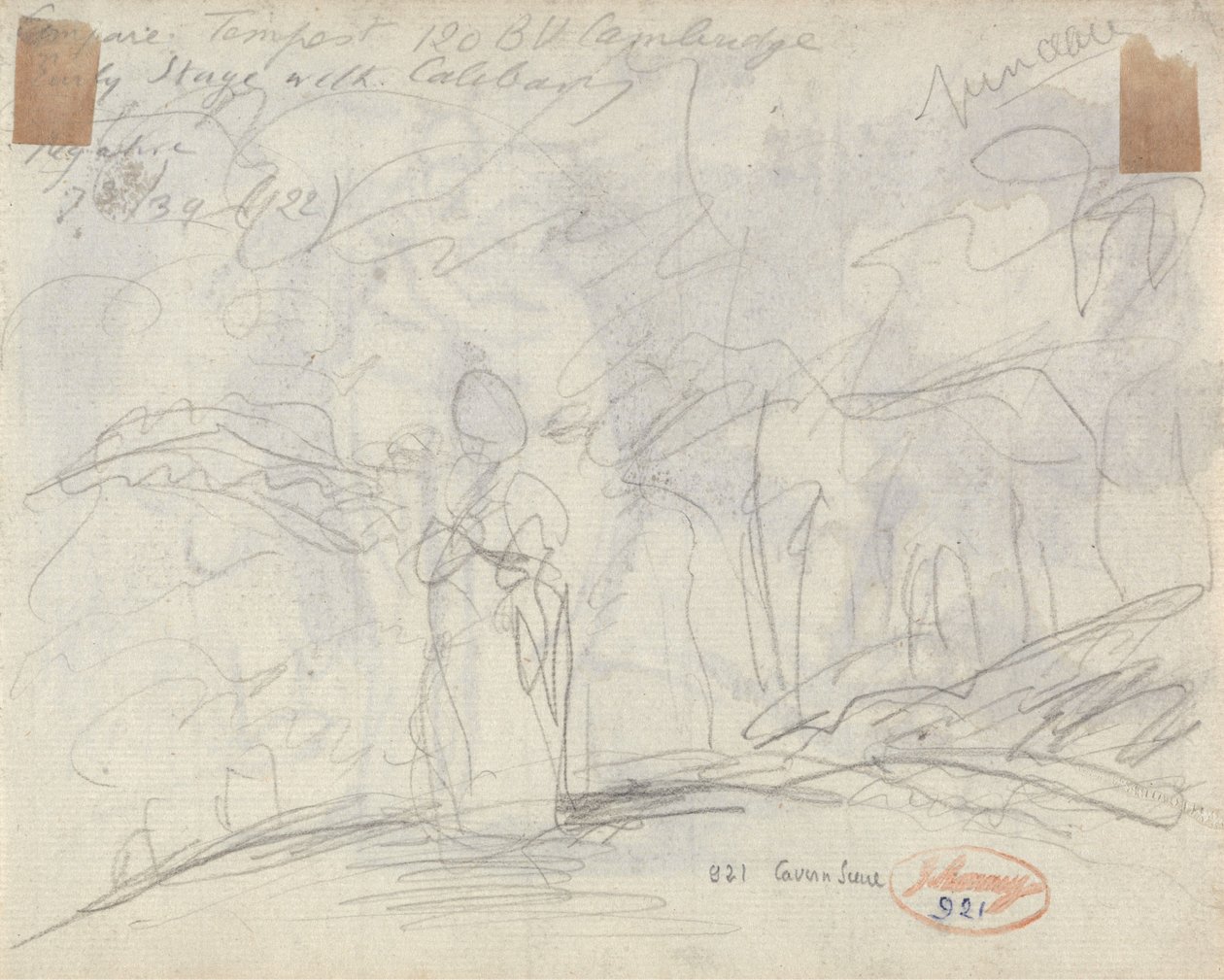 Ein kleines Mädchen in einem Hain von George Romney