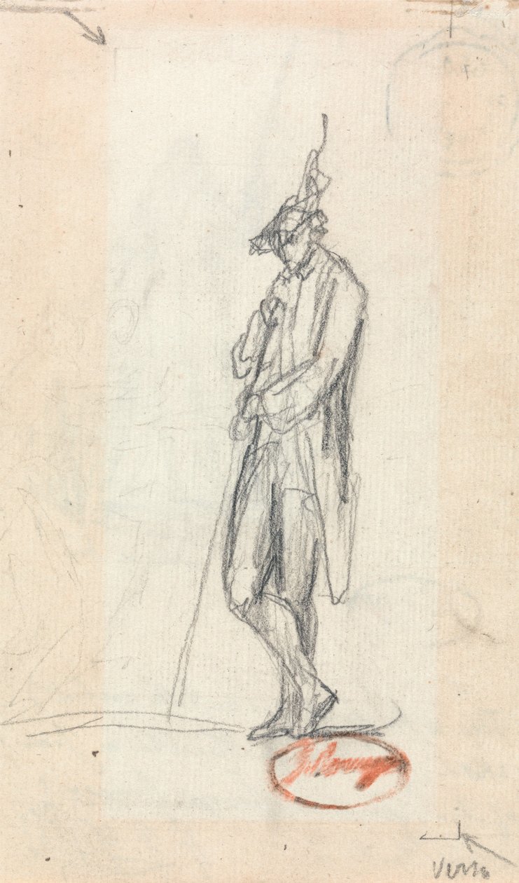 Stehende männliche Figur von George Romney