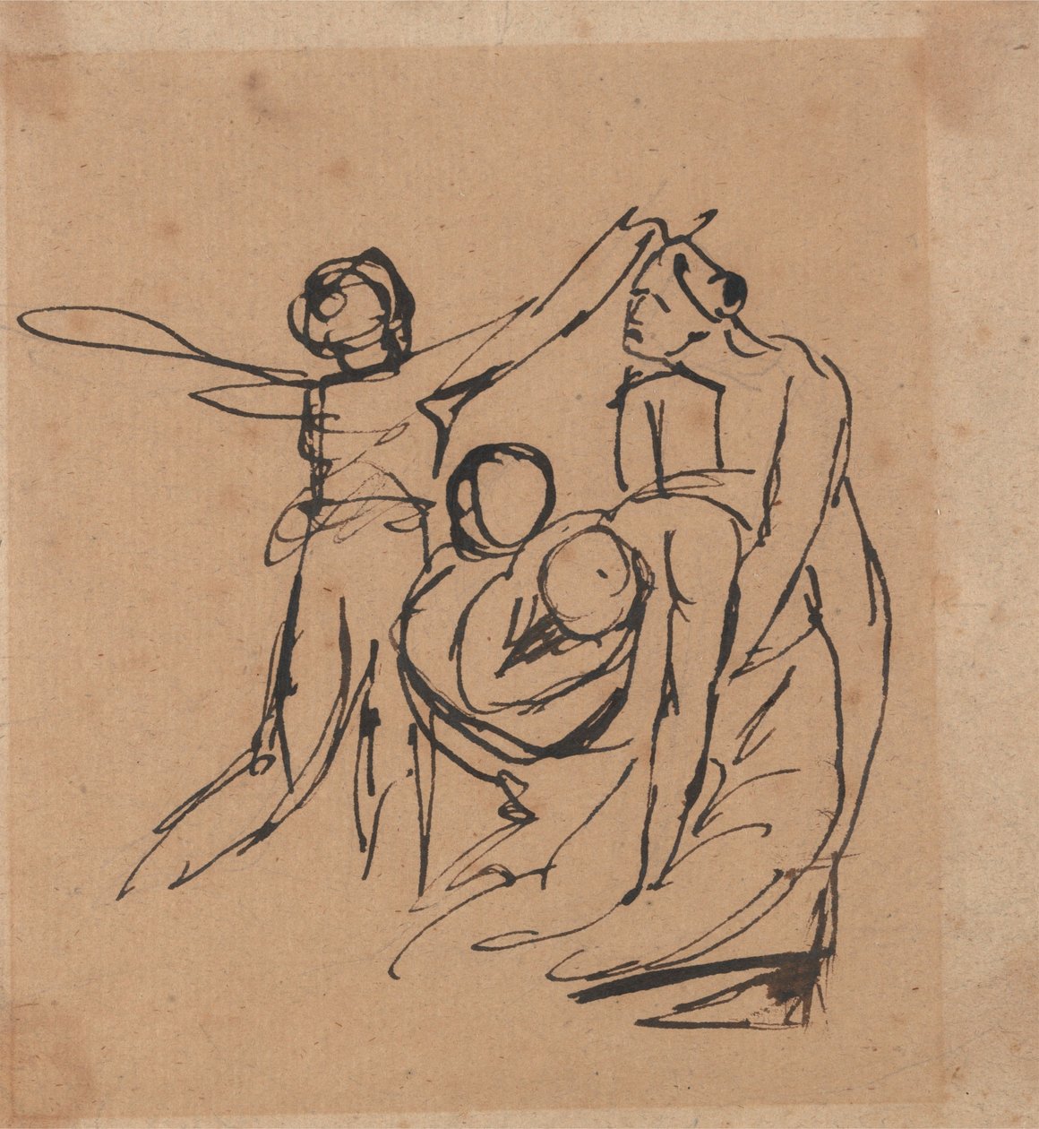 Trauergruppe von George Romney
