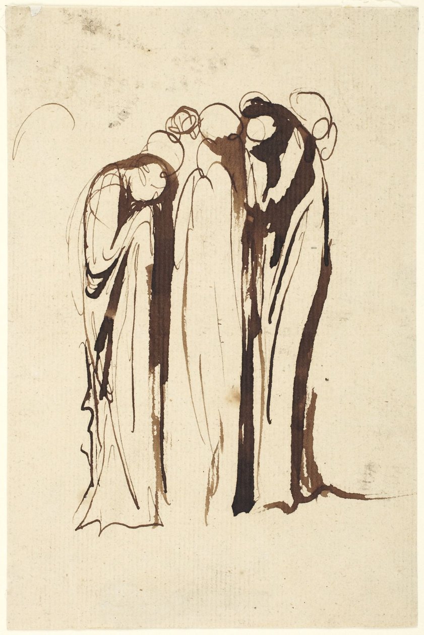 Gruppe weinender stehender Figuren von George Romney