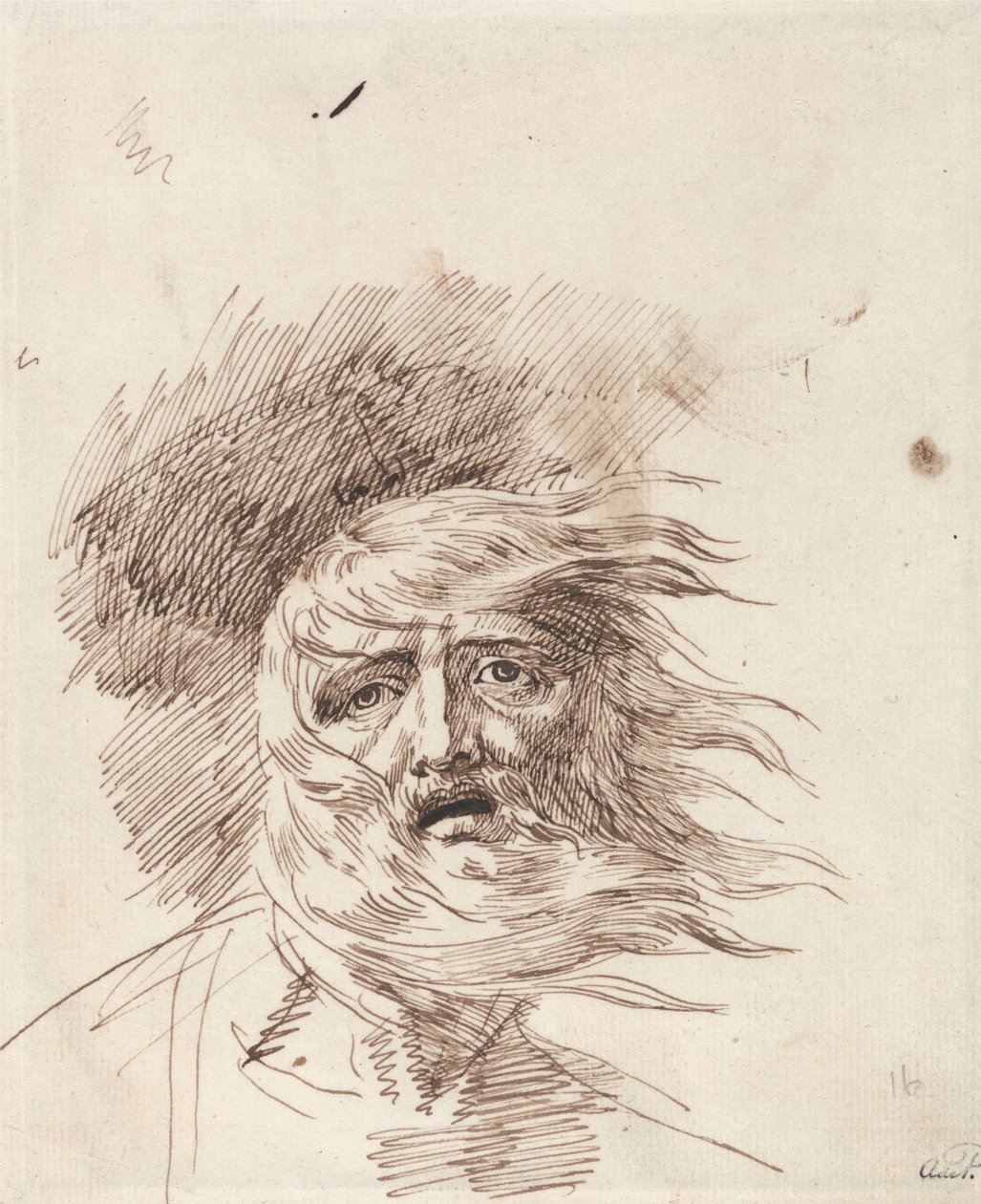 König Lear im Sturm von George Romney