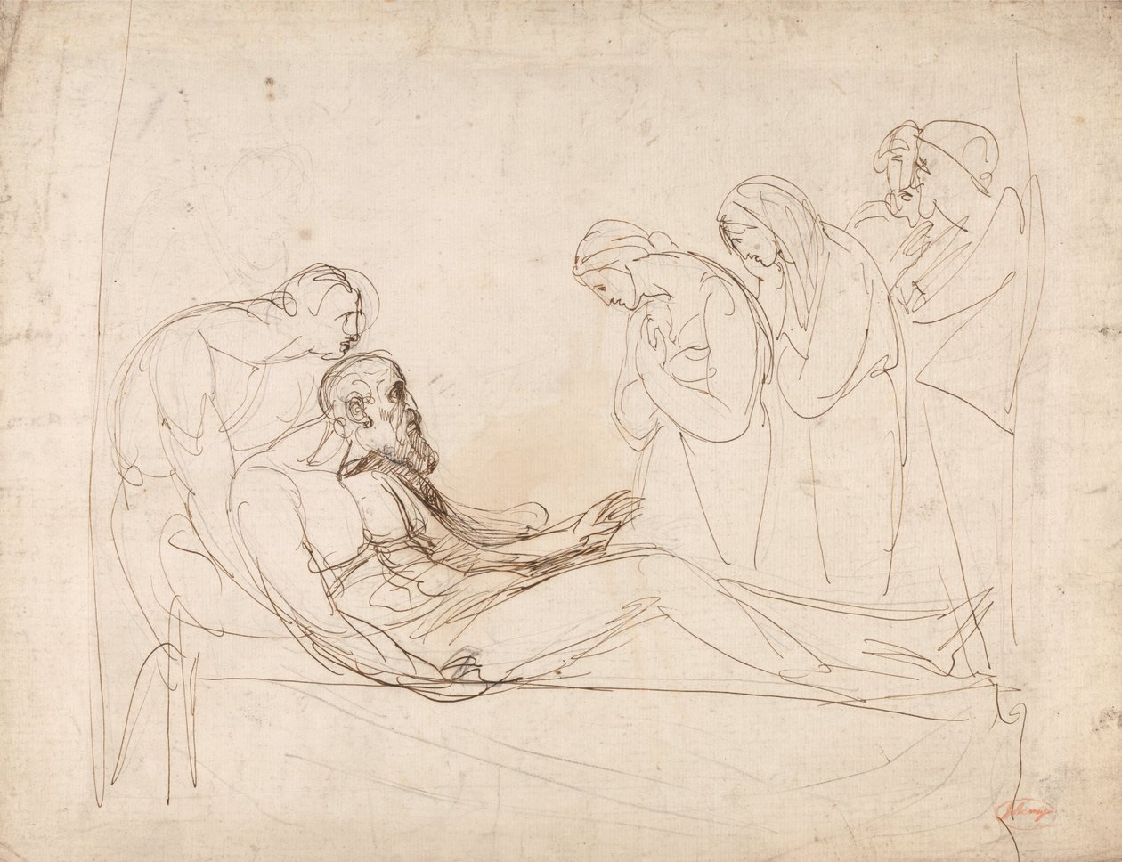 Lear von Cordelia erweckt von George Romney