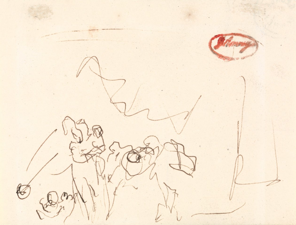 Lose beschriebene Figuren von George Romney