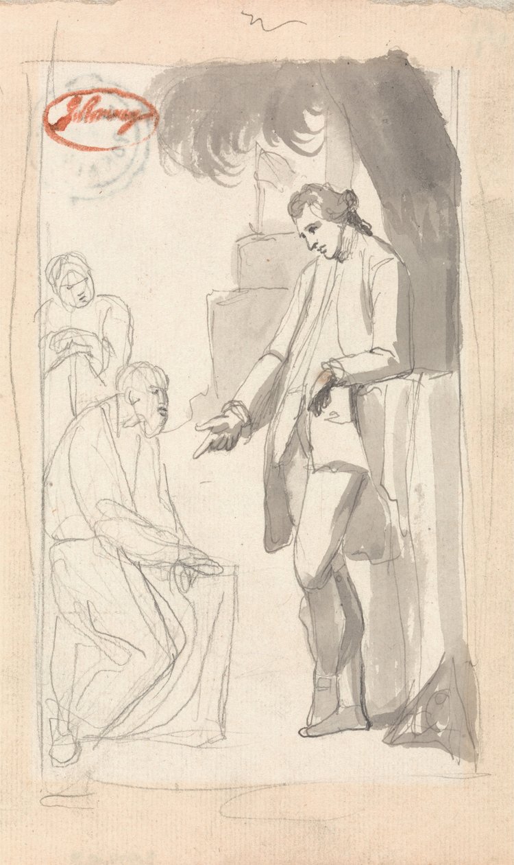 Major Thomas Pearson und der Brahmane von George Romney