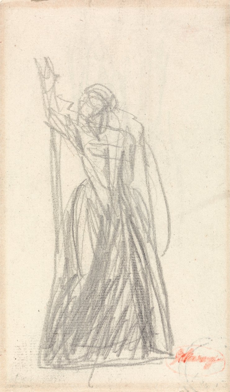 Stehende Figur, Wahrscheinlich für Lady Macbeth von George Romney