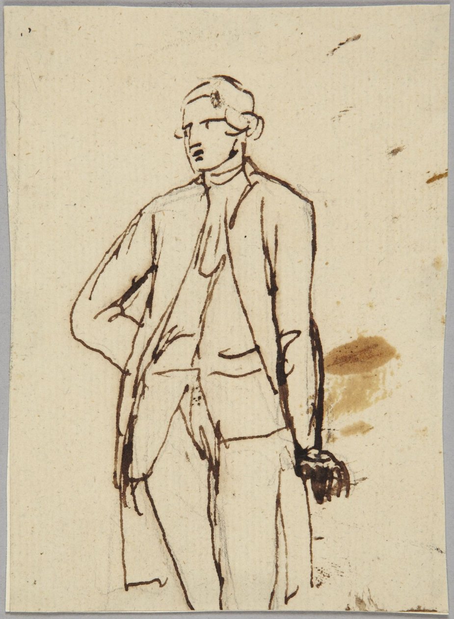 Stehende männliche Figur von George Romney
