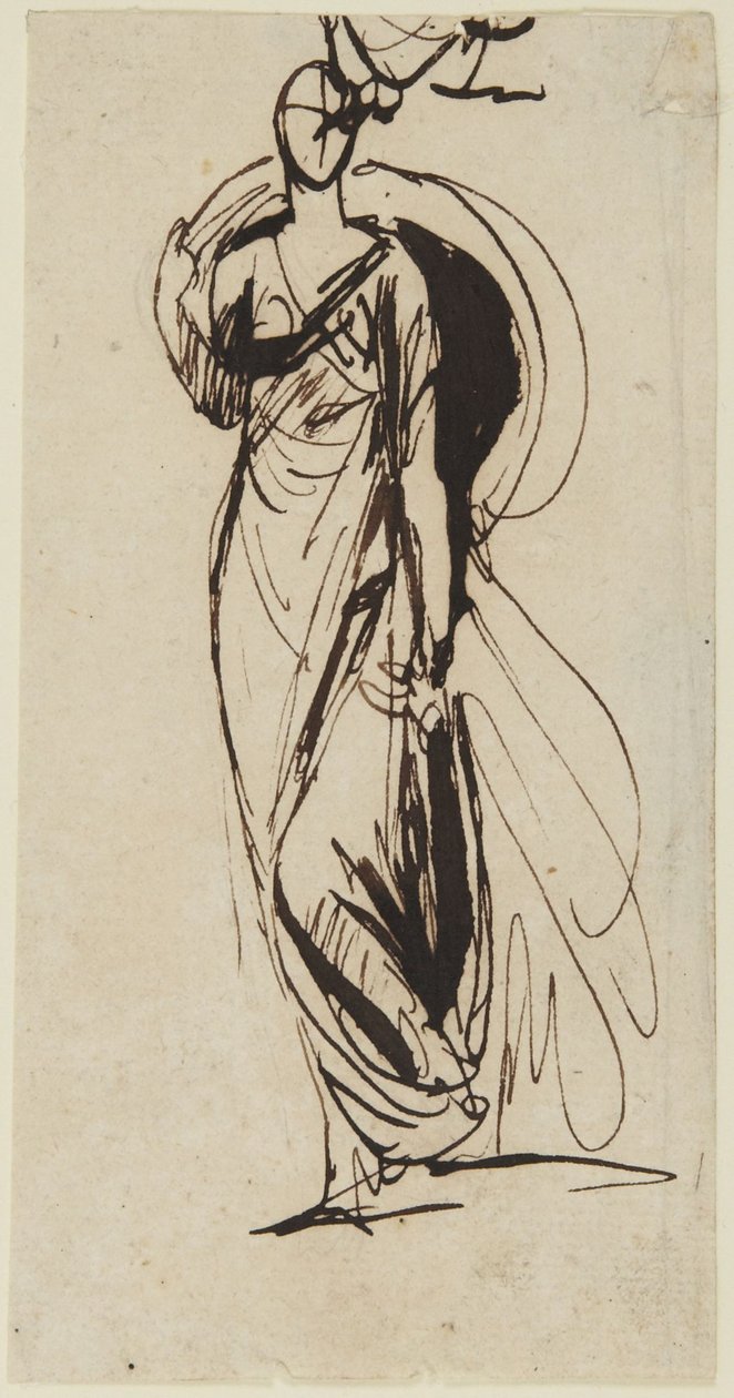 Studie für das Porträt der Viscountess Bulkeley von George Romney