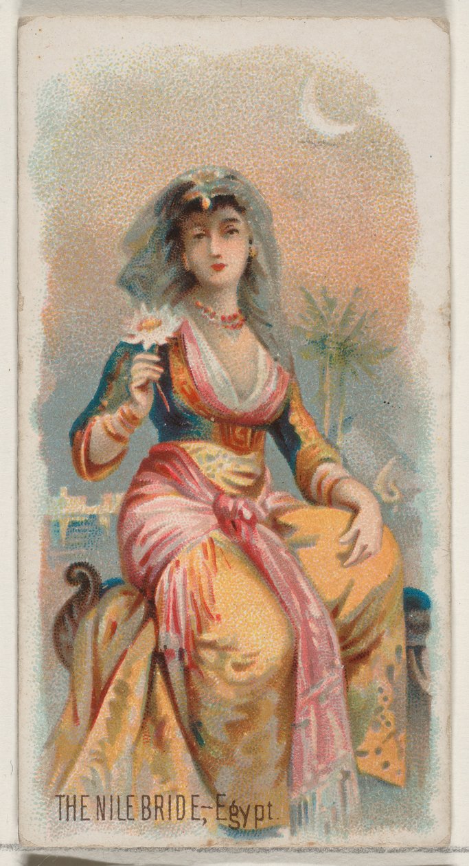 Die Nilbraut, Ägypten, aus der Feiertagsserie N80 für Duke-Zigaretten, 1890 von George S. Harris and Sons