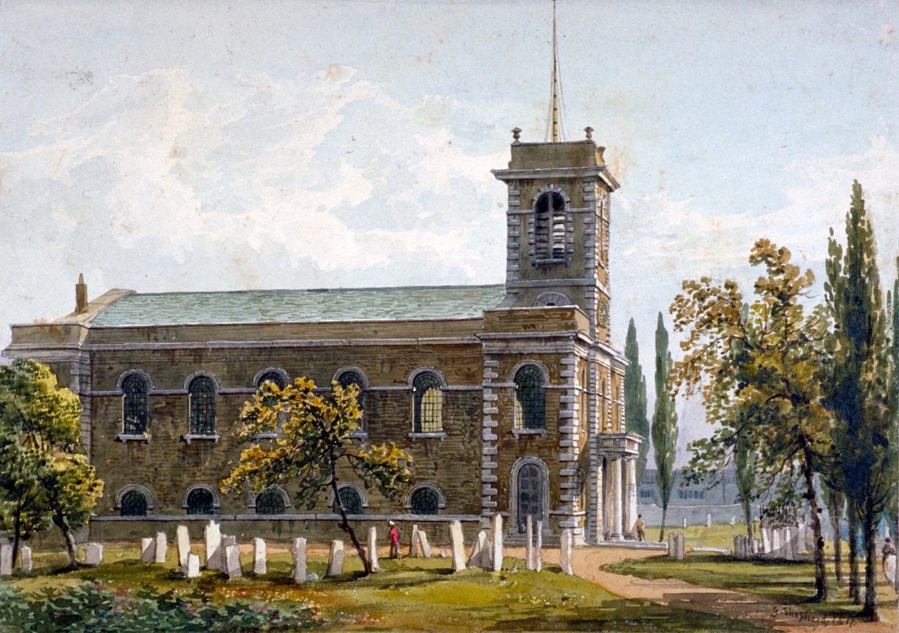 Kirche St. Matthäus, Bethnal Green, London, 1817 von George Shepherd