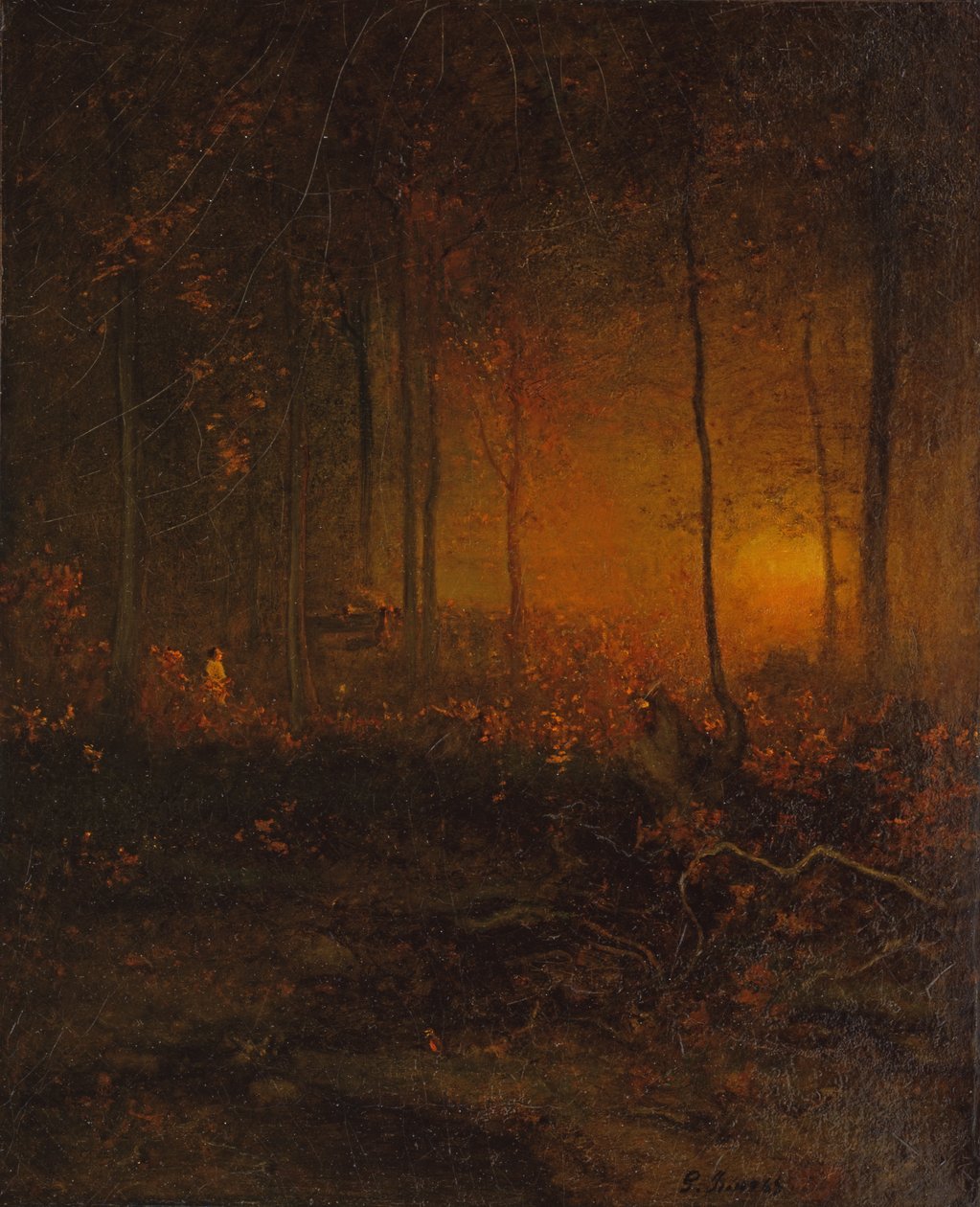 Den Sonnenuntergang beobachten, 1887 von George Snr. Inness