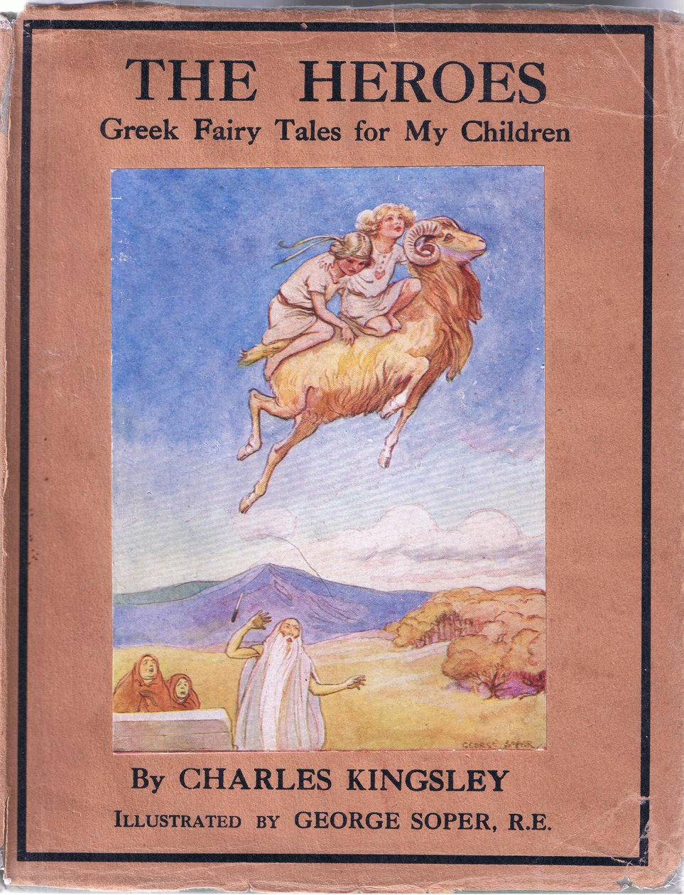 Umschlaggestaltung, aus Die Helden, veröffentlicht von George Allen und Unwin 1929 von George Soper