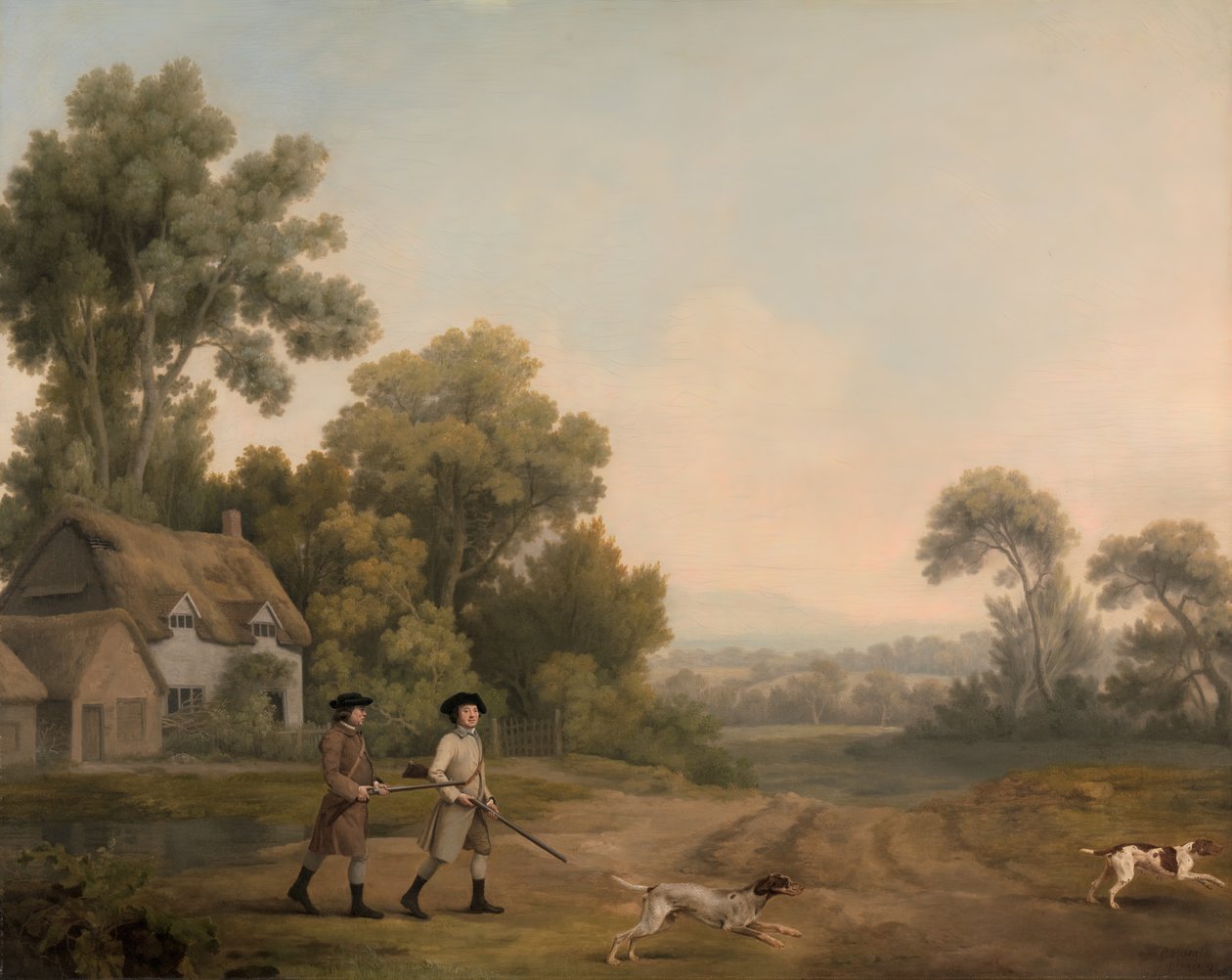 Zwei Herren beim Schießen, 1768 von George Stubbs