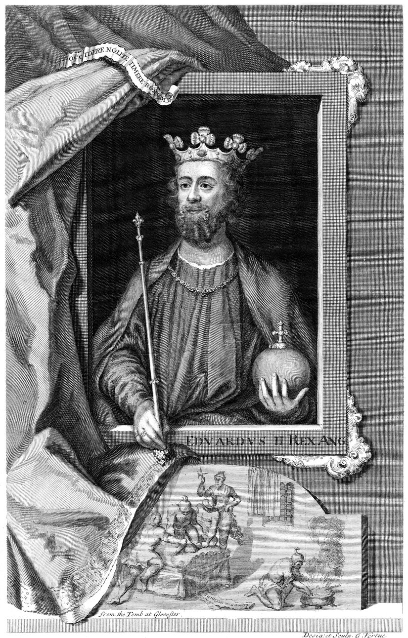 Eduard II. von England, 18. Jahrhundert von George Vertue