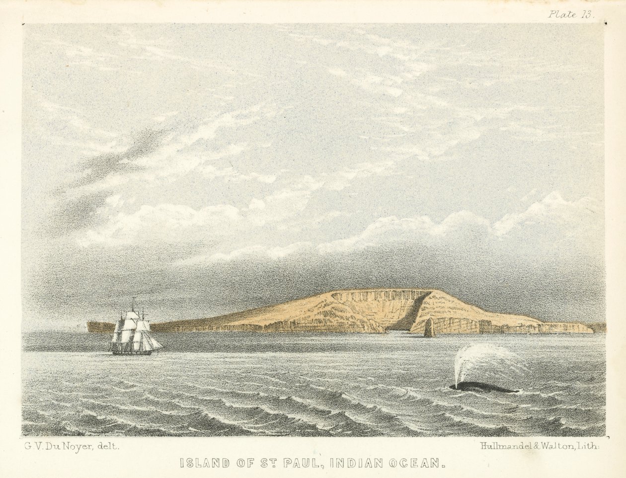 Insel St. Paul, Indischer Ozean von George Victor Du Noyer