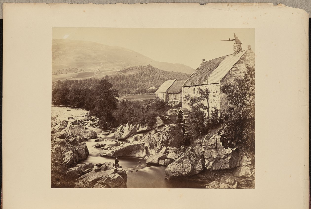 Eine Wassermühle im schottischen Hochland von George Washington Wilson