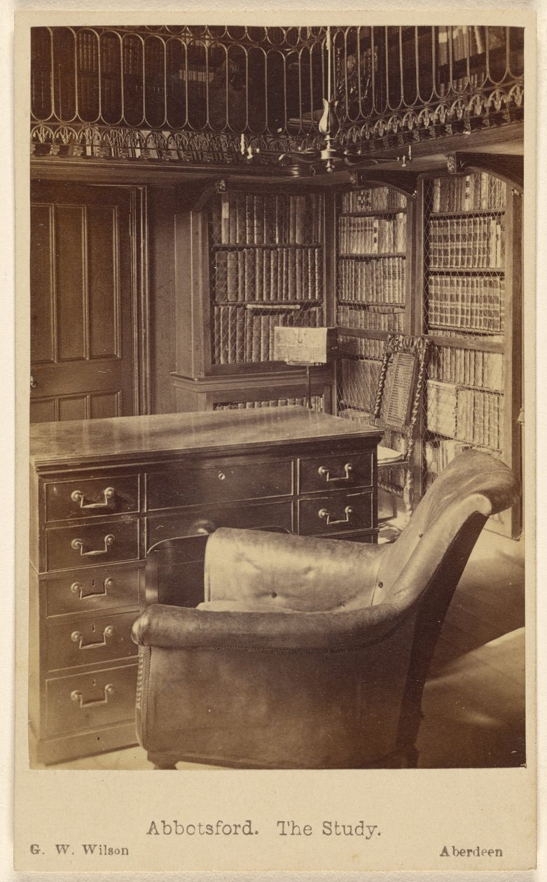 Abbotsford. Das Arbeitszimmer. von George Washington Wilson