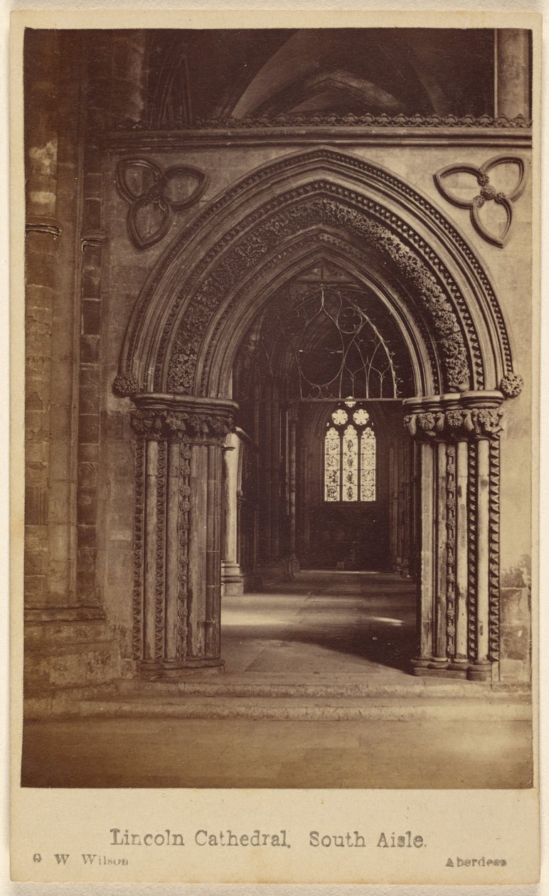 Kathedrale von Lincoln, südliches Seitenschiff von George Washington Wilson