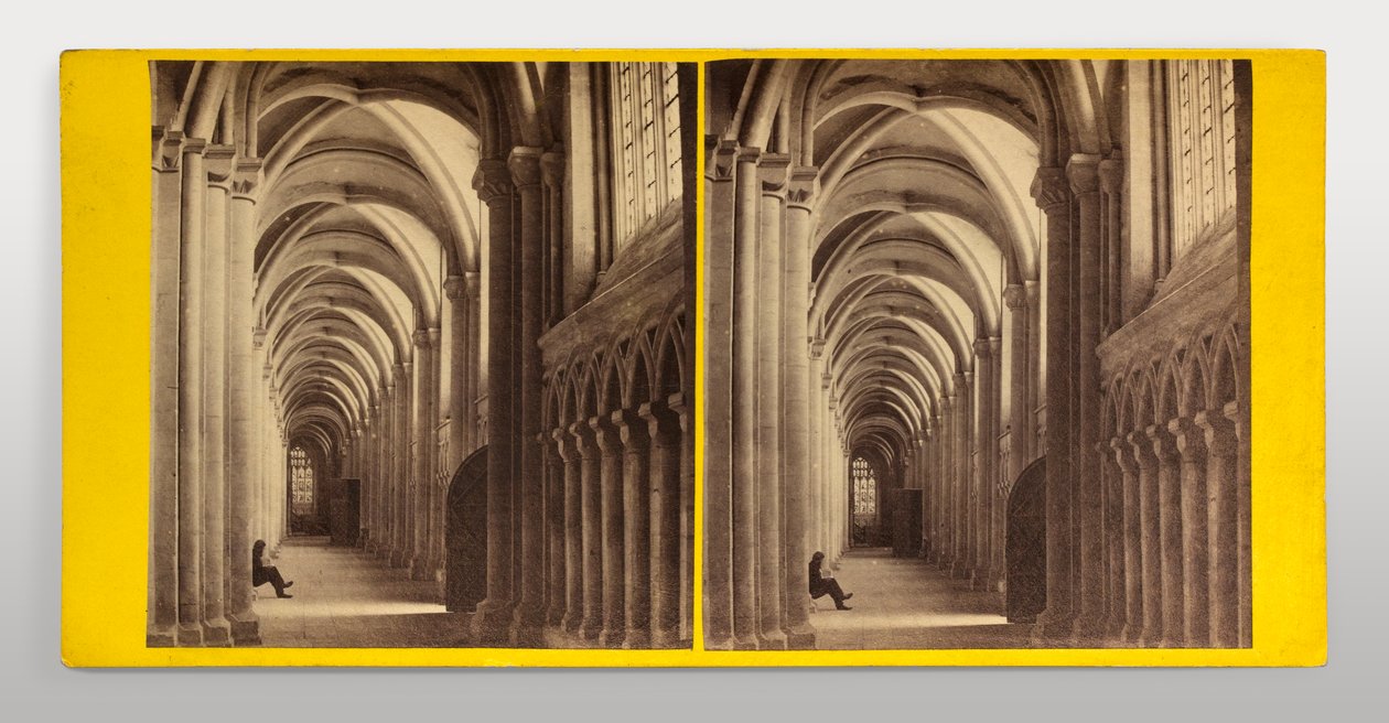 Kathedrale von Peterborough – Südliches Seitenschiff des Langhauses von George Washington Wilson