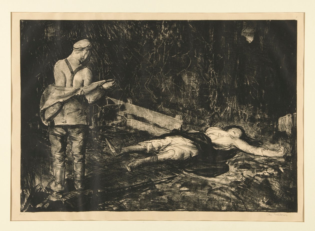 Belgischer Bauernhof aus der Kriegsserie von George Wesley Bellows