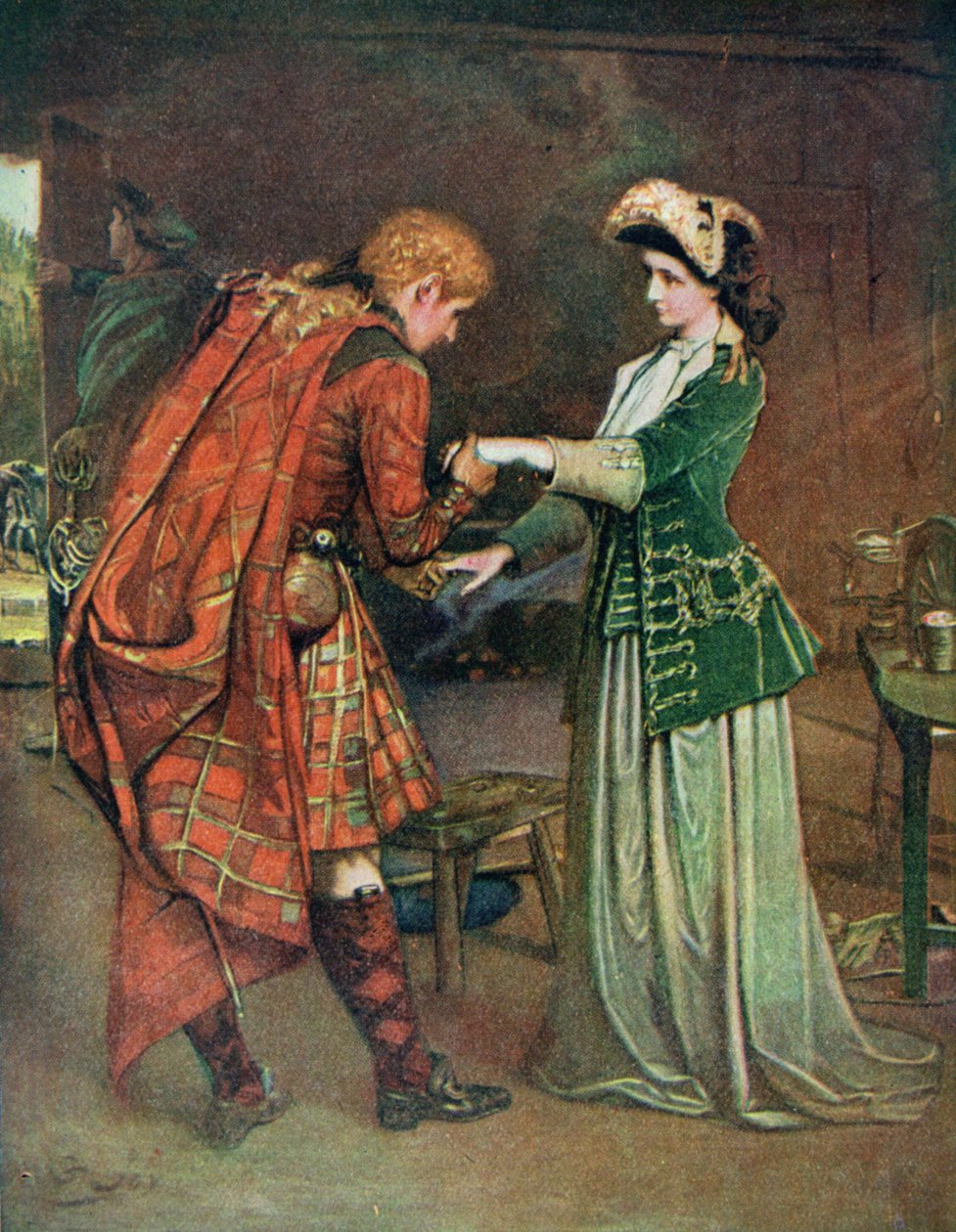 Prinz Charlies (1720-88) Abschied von Flora Macdonald (1722-90) Illustration aus 
