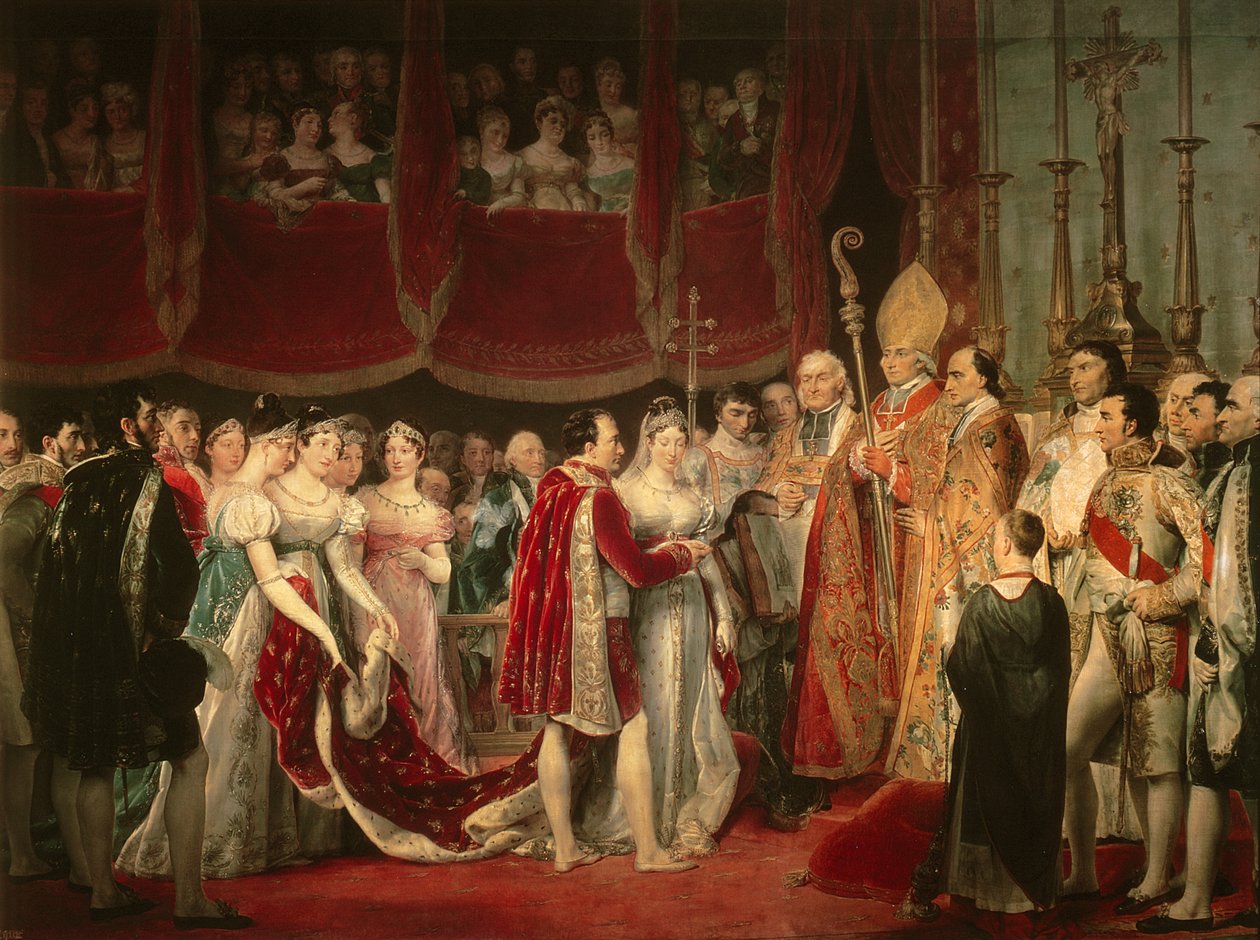 Die Hochzeitszeremonie von Napoleon I. und Erzherzogin Marie-Louise am 2. April 1810 von Georges Rouget