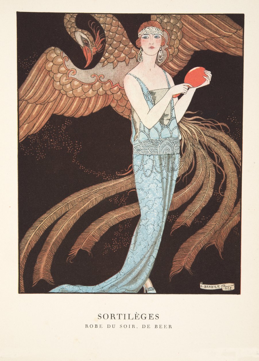 Sortilèges aus einer Sammlung von Modeplatten von Georges Barbier