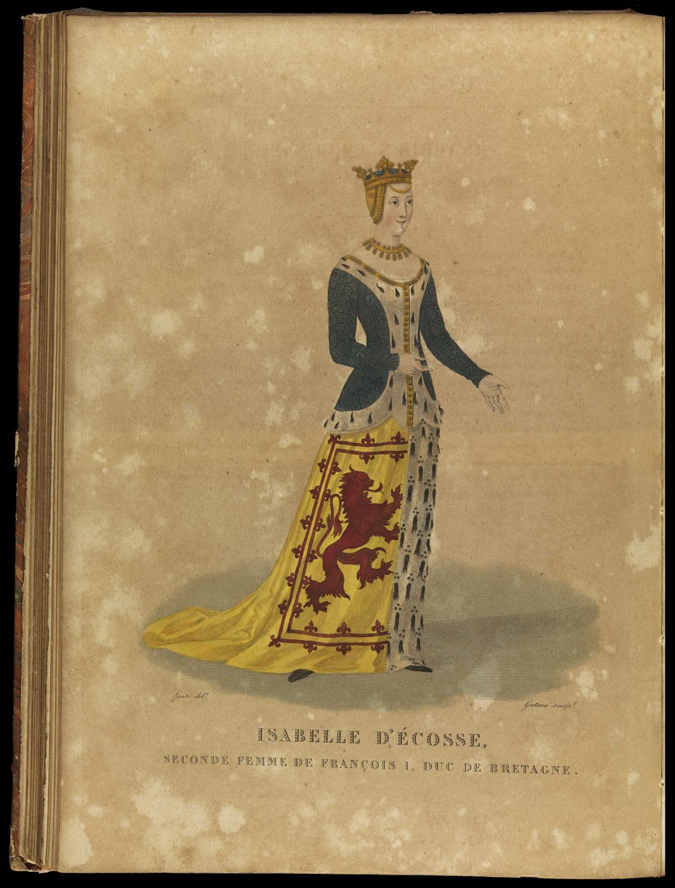 Isabella von Schottland, Herzogin der Bretagne, spätes 18. Jahrhundert von Georges Jacques Gatine